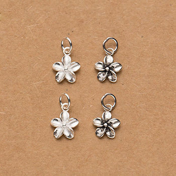 Simple Bauhinia Flower 925 Sterling Silver DIY Charm