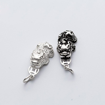 Simple Chinese Brave Troops 925 Sterling Silver DIY Charm