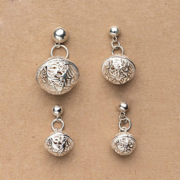 Simple Hollow Bell 925 Sterling Silver DIY Charm