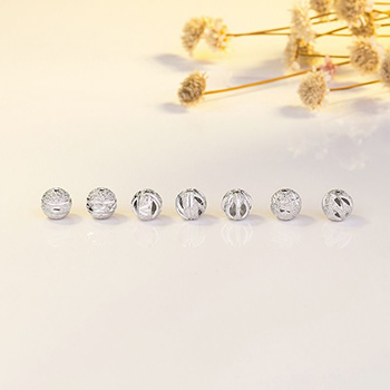 925 Sterling Silver DIY Cute Lucky Beads Caps