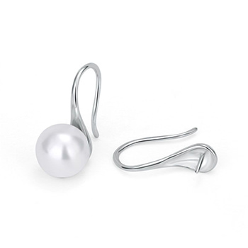 Simple Spoon 5mm Gemstone 925 Sterling Silver Earring Settings