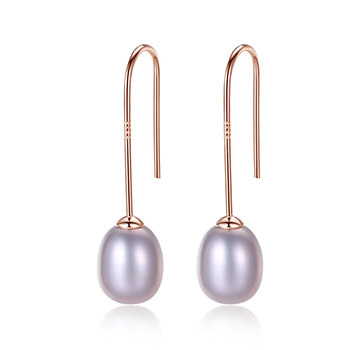 Natural Pearl 925 Sterling Silver Dangling Earrings