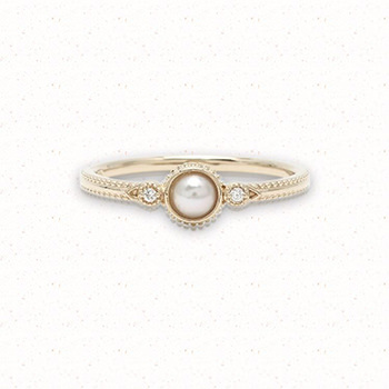 Natural White Pearl Distinguish Simple 925 Sterling Silver Ring