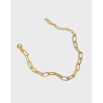 Classic Hollow Chain  925 Sterling Silver Bracelet