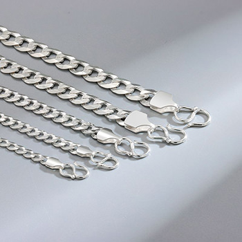 Men's 925 Sterling Silver Solid Miami Cuban Link Chain Bracelet