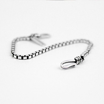 Korean Style Thai Oxide 925 Sterling Silver Bracelet