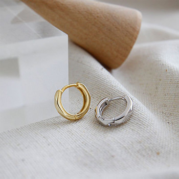 Fashion Super Mini Circle 925 Sterling Silver Hoop Earring(Single)