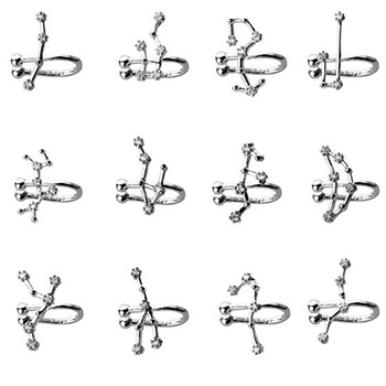 Constellations 925 Sterling Silver Non-Pierced Earrings