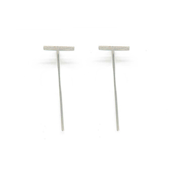 Fashionable Simple Geometry Drawing 925 Sterling Silver Stud Earrings