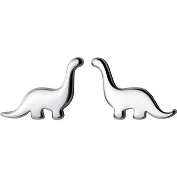 Cute Mini Dinosaur Animal 925 Sterling Silver Stud Earrings