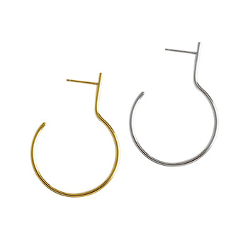 Semicircle 925 Sterling Silver Dangling Earrings