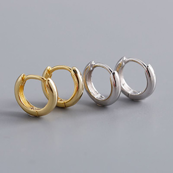 Mini Circle 925 Sterling Silver Hoop Earrings