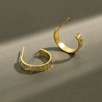 Circle 925 Sterling Silver Hoop Earrings