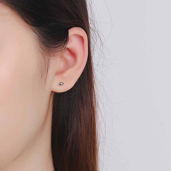 Simple Beads 925 Sterling Silver Stud Earrings