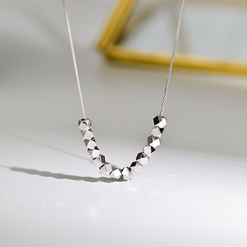 Modern Geometry Silvers Fragments 925 Sterling Silver Necklace