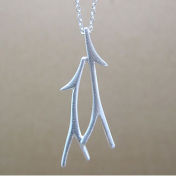 Fashionable Simple Elegant Branches 925 Sterling Silver Necklace