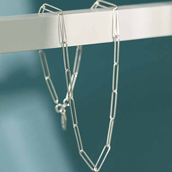 Hollow Chain 925 Sterling Silver Necklace