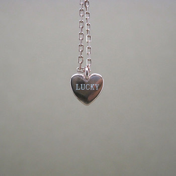 Simple Gift Lucky Heart 925 Sterling Silver Necklace