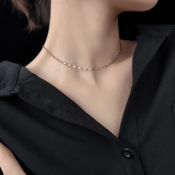 Simple Twist Piece 925 Sterling Silver Choker Necklace