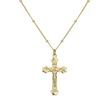 Classic Jesus Cross 925 Sterling Silver Necklace