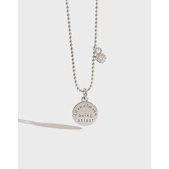 Fashion Love Always Being at Last 925 Sterling Silver Necklace