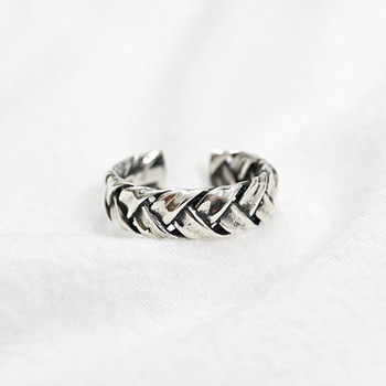 Vintage Twist Fashion 925 Sterling Silver Adjustable Ring