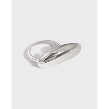 Fashion Geometry Irregular 925 Sterling Silver Adjustable Ring