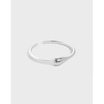 Simple Waterdrop Hot 925 Sterling Silver Adjustable Ring