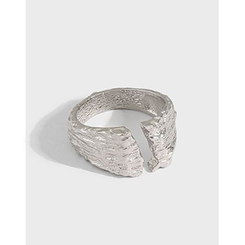 Party Irregular Geometry 925 Sterling Silver Adjustable Ring