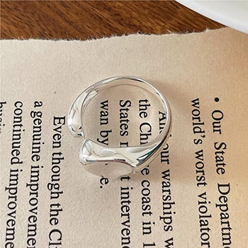 Love Heart Shaped Promise 925 Sterling Silver Adjustable Ring