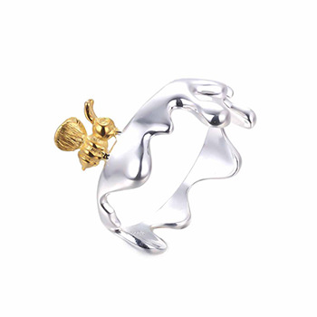 Lady Bees Honey 925 Sterling Silver Ring