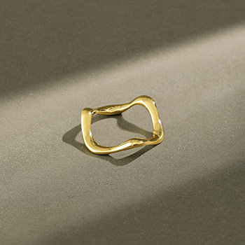 Irregular Wave 925 Sterling Silver Ring