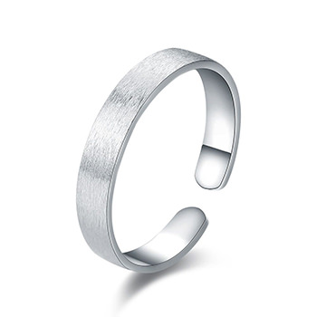 Adjustable Smooth Polishing Silver Open Size Joint Ring Band