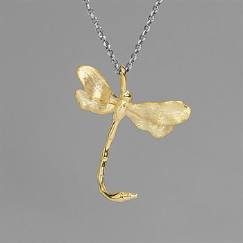 Beautiful Dragonfly 925 Sterling Silver Pendant