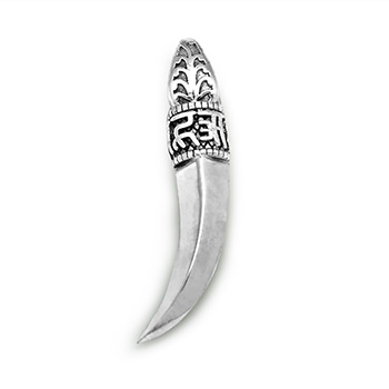 Wolf Teeth Tooth Protection 925 Sterling Silver Pendant